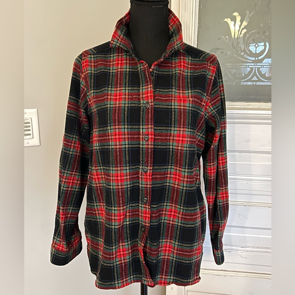 Pendleton wool plaid button up shirt